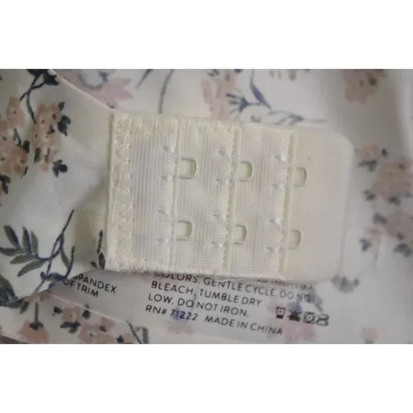 Lucky Brand Lounge Bralette Women's XL Floral Wireless Padded - Picture 9 of 10